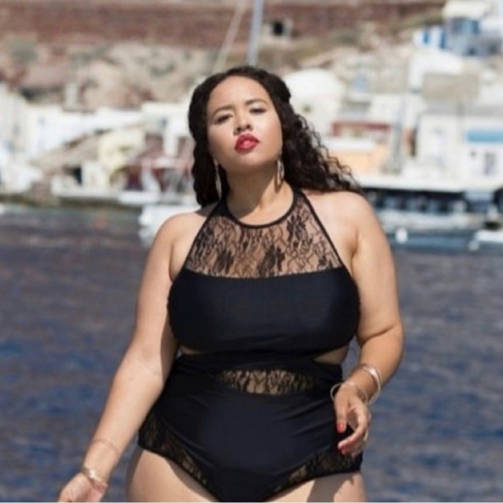 Swimsuits for All GabiFresh Lace Cutout Electra Monokini D2*